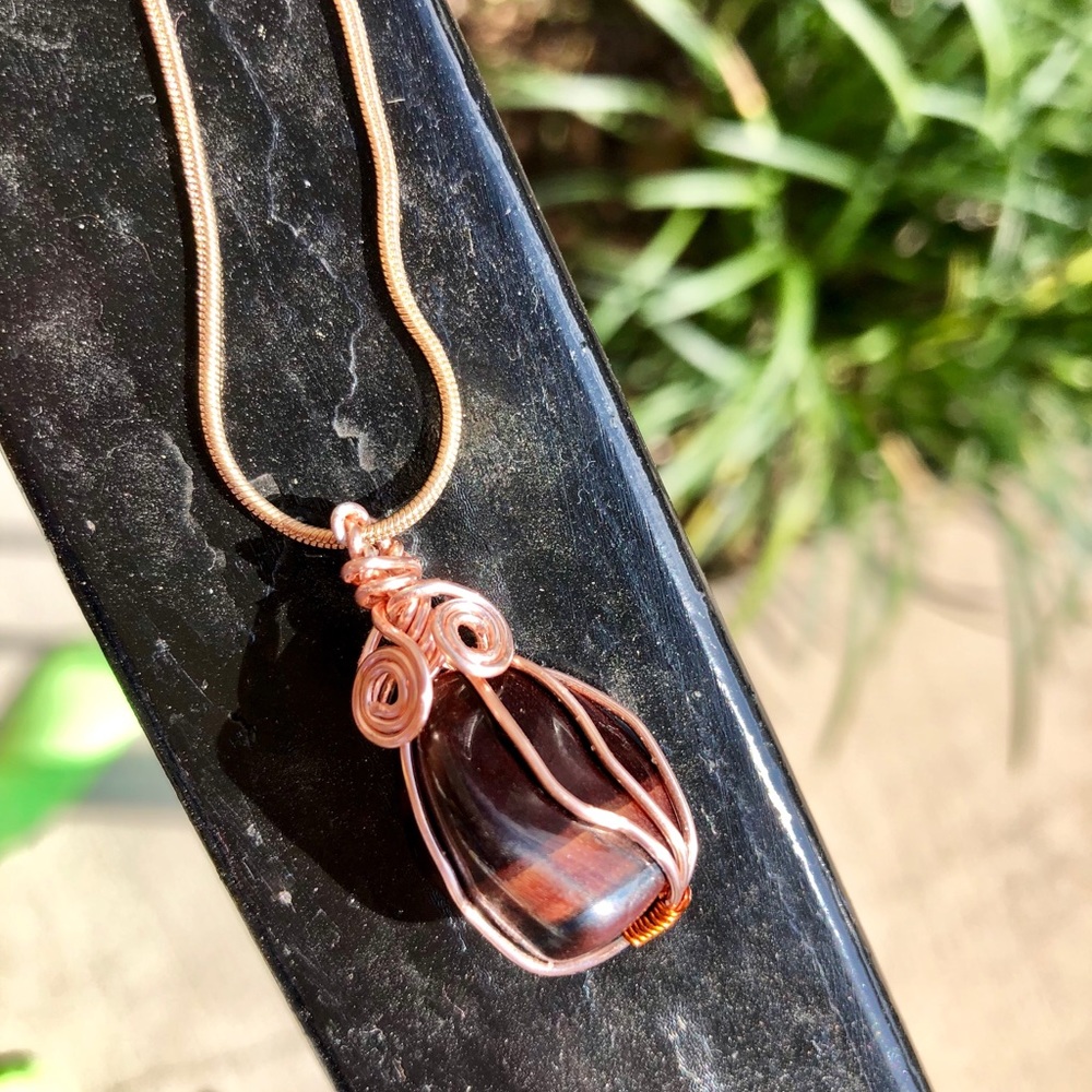 Red Tiger's Eye Handmade Necklace